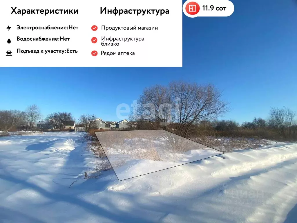 Участок в Хабаровский край, Хабаровский район, с. Ракитное, 73-й кв-л  ... - Фото 1