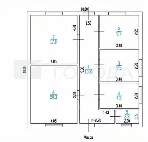 Дом в Алтайский край, Первомайский район, пос. Новый ул. Титова (82 м) - Фото 2