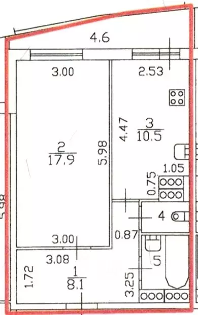 1-к кв. Санкт-Петербург Туристская ул., 15к2 (41.0 м) - Фото 1