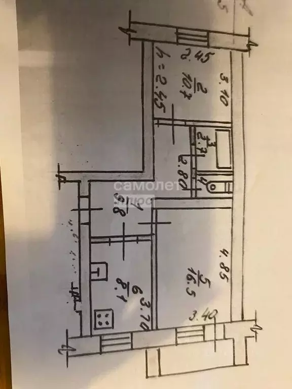 2-к кв. Липецкая область, Липецкий муниципальный округ, с. Косыревка ... - Фото 2