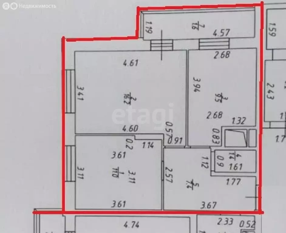 2-комнатная квартира: Казань, улица Сабан, 5Б (49.1 м) - Фото 1