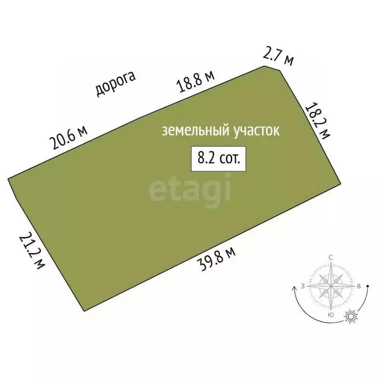 Участок в Тюменская область, Тюмень Салют СНТ, ул. Чемпионов (8.2 ... - Фото 2