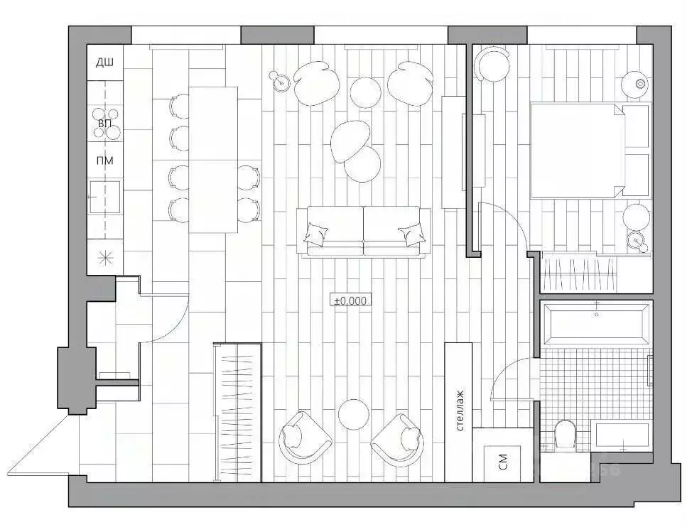 2-к кв. Москва Шелепихинская наб., 34 (64.0 м) - Фото 2