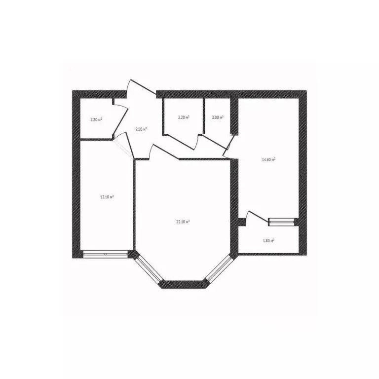 2-к кв. Брянская область, Брянский район, Снежское с/пос, пос. Путевка ... - Фото 2