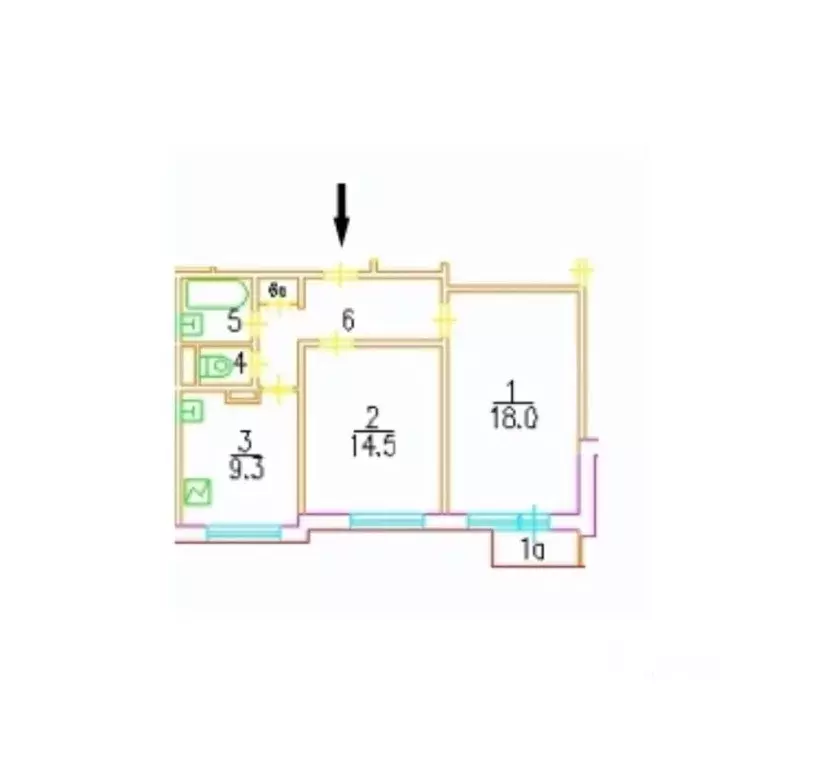 2-к кв. Москва ул. Ивана Сусанина, 2К1 (56.0 м) - Фото 2