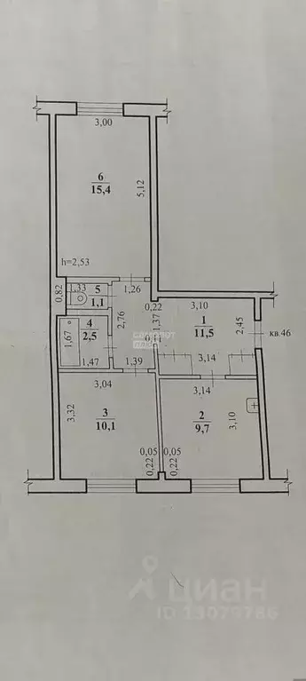 2-к кв. Забайкальский край, Читинский район, Новокручининский пгт ул. ... - Фото 2