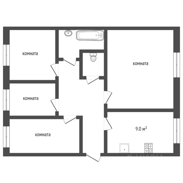 4-к кв. Камчатский край, Петропавловск-Камчатский ул. Виталия Кручины, ... - Фото 2