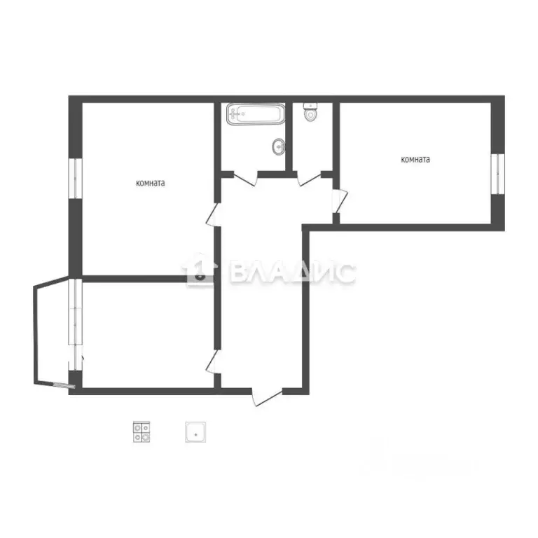 2-к кв. Владимирская область, Владимир ул. Фатьянова, 20 (60.0 м) - Фото 2