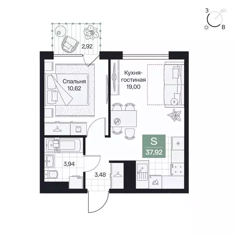 1-к кв. Волгоградская область, Волгоград просп. Имени В.И. Ленина, 59Г ... - Фото 1