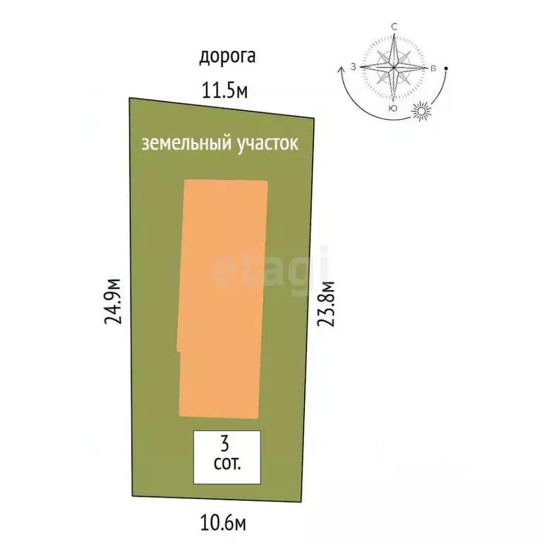 Дом в Севастополь Рыбак-3 садоводческое товарищество, 143 (57 м) - Фото 2