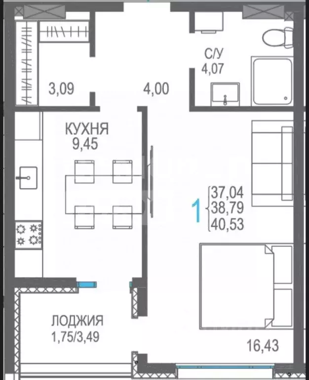 1-к кв. Крым, Сакский район, Лесновское с/пос, с. Прибрежное ул. ... - Фото 2