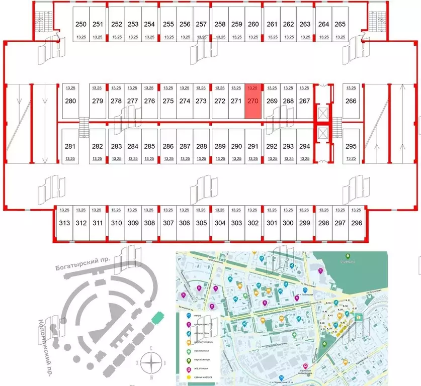 Гараж в Санкт-Петербург Коломяжский просп., 13к2 (13 м) - Фото 0