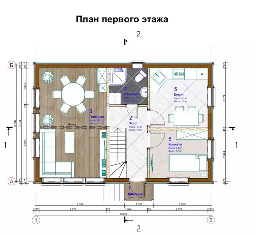 Дом 100 м на участке 7 сот. - Фото 0