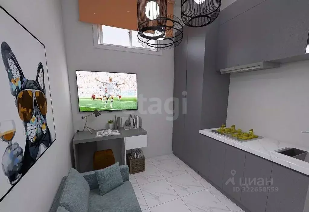 Студия Ростовская область, Ростов-на-Дону Зональный пер., 28Р (14.0 м) - Фото 1