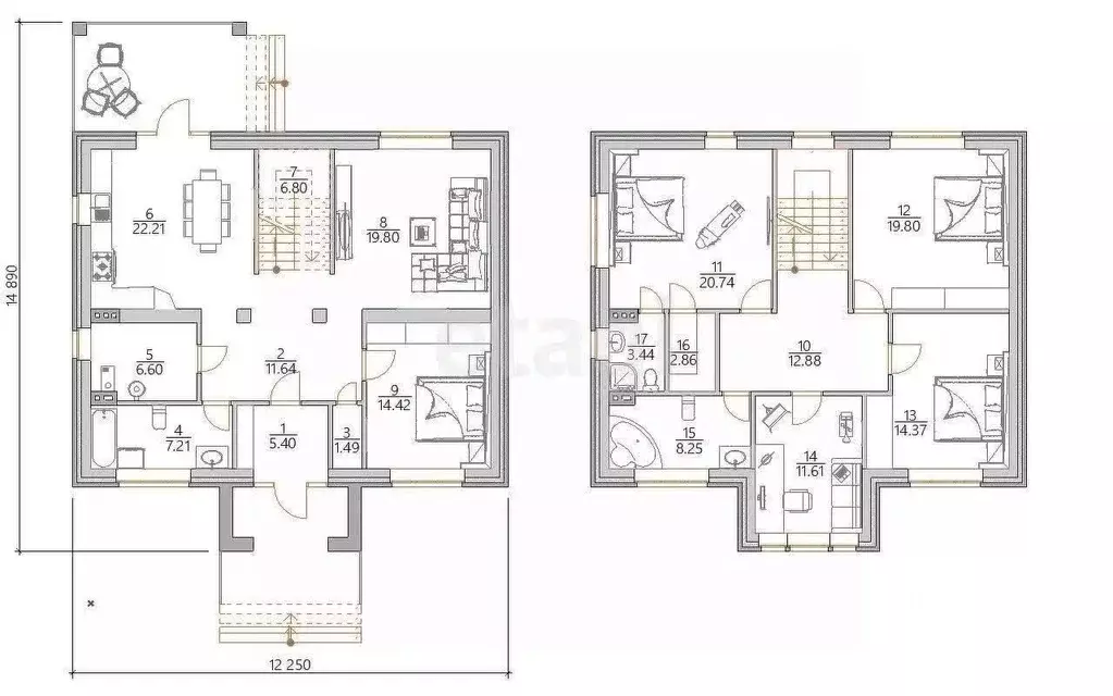 Дом в Тульская область, Алексин ул. Лермонтова, 12 (250 м) - Фото 2