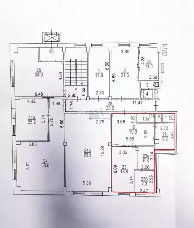 Офис в Москва Новоясеневский просп., 25 (61 м) - Фото 2
