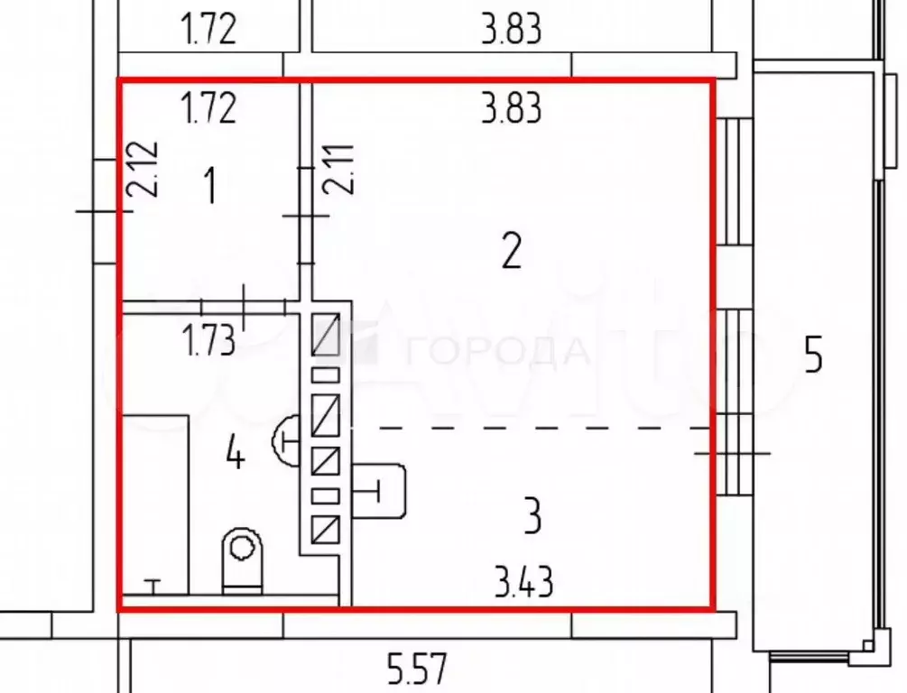 Квартира-студия, 26,8 м, 20/25 эт. - Фото 0