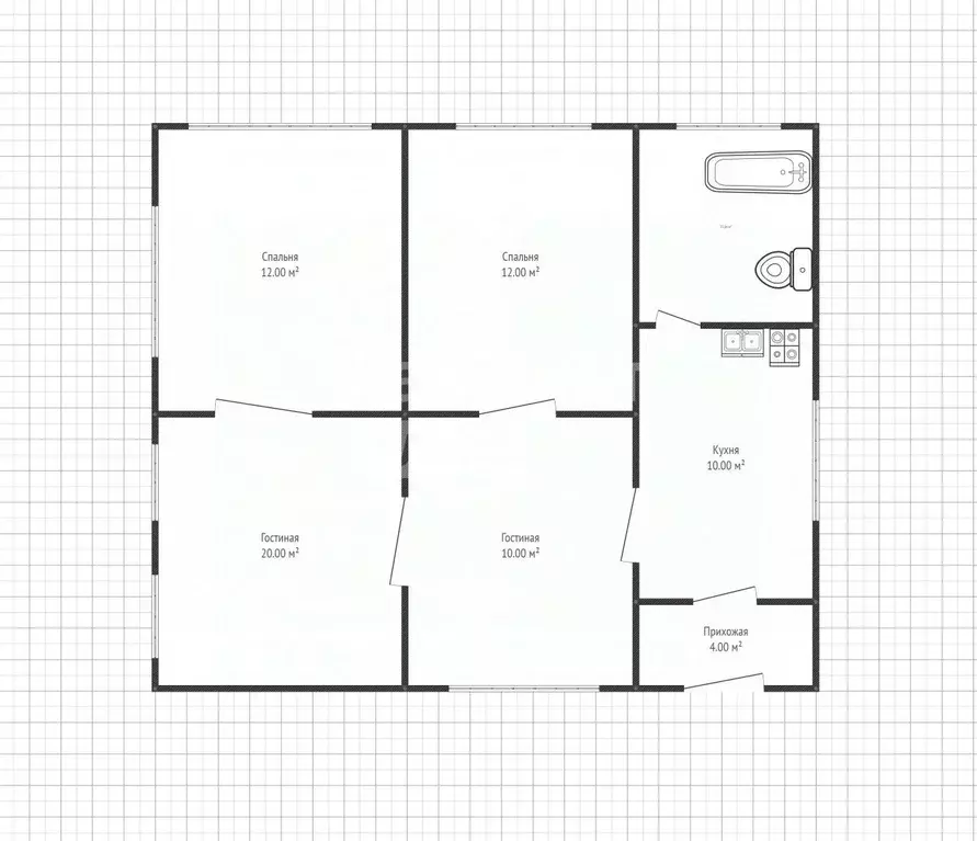 Дом в Липецкая область, Липецк ул. Пугачева, 32 (61 м) - Фото 1
