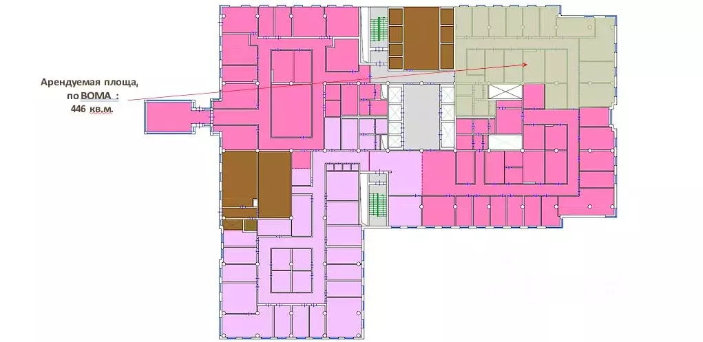Офис в Москва Смоленский бул., 3-5С1 (446 м) - Фото 2