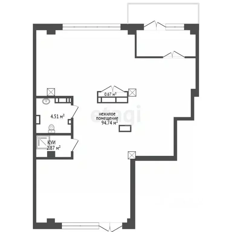 Помещение свободного назначения в Тюменская область, Тюменский ... - Фото 1