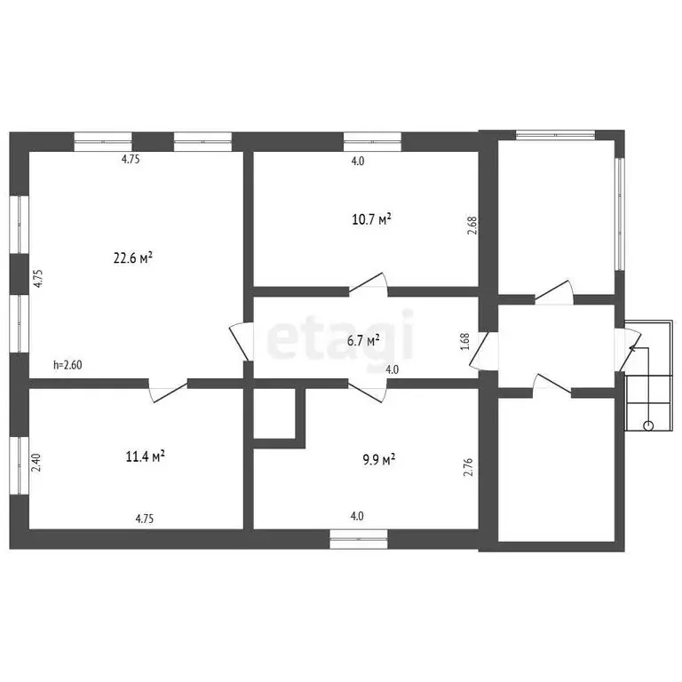 Дом в Томск, микрорайон АРЗ, Кольцевой проезд (61 м) - Фото 2