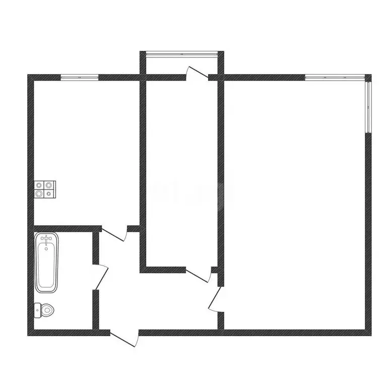2-комнатная квартира: Черкесск, Новая улица, 11 (68.8 м) - Фото 2