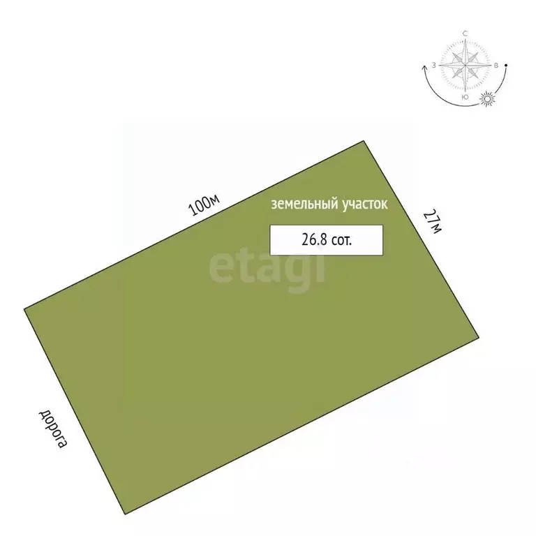 Участок в Тюменская область, с. Исетское ул. Дальняя (26.8 сот.) - Фото 2