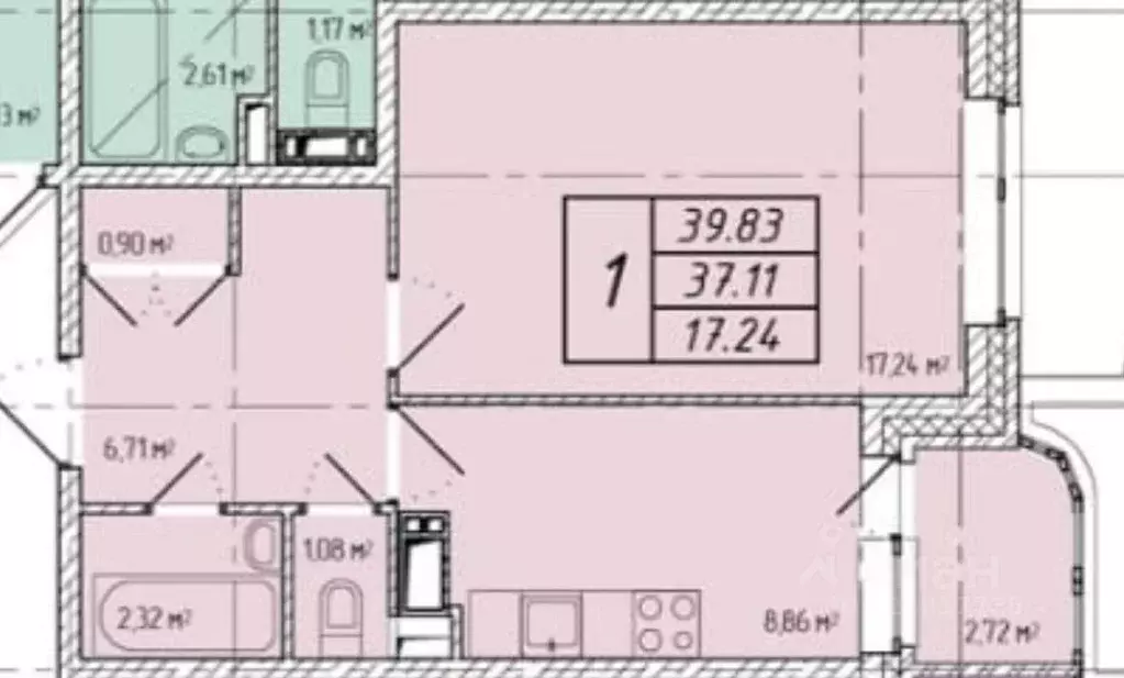 1-к кв. Московская область, Солнечногорск городской округ, Андреевка ... - Фото 1