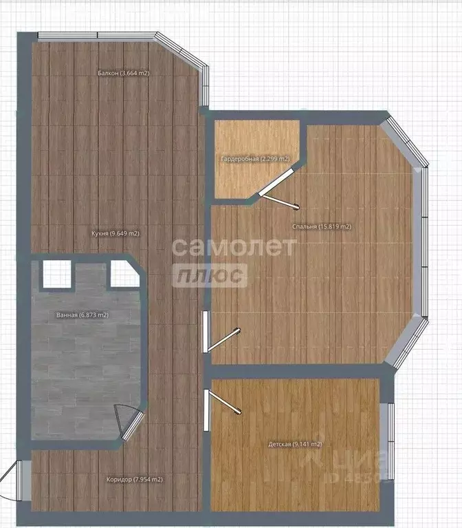 2-к кв. Московская область, Балашиха ул. Строителей, 3 (54.7 м) - Фото 2