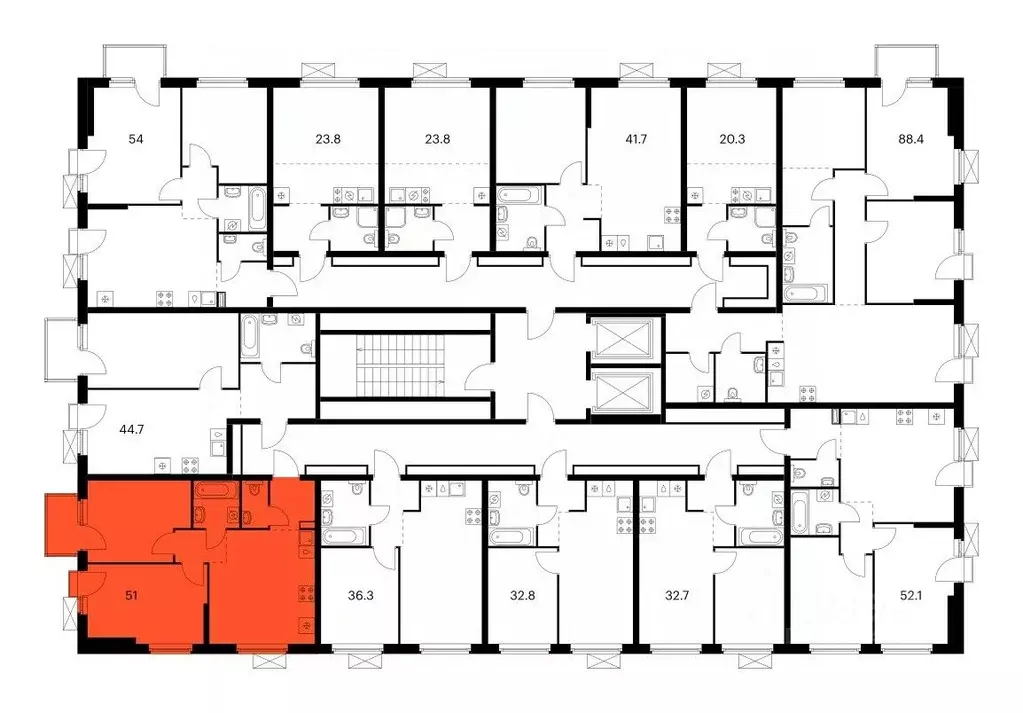 2-к кв. Татарстан, Казань ул. Анаса Тазетдинова (51.0 м) - Фото 1