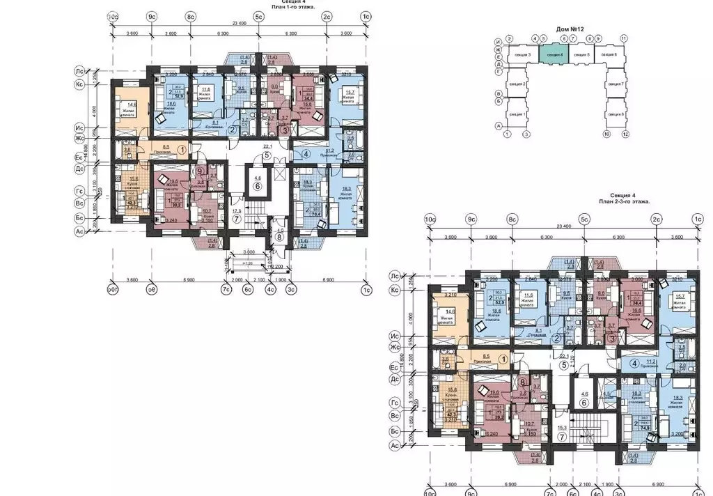 2-комнатная квартира: Оренбург, Улица Николая Ерышева, 13 (70 м) - Фото 1