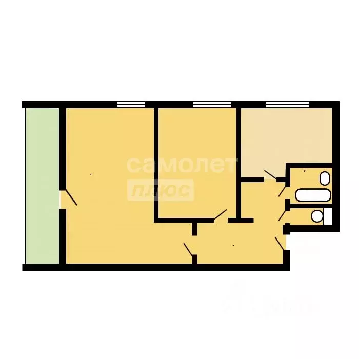 2-к кв. Москва Дегунинская ул., 13К2 (46.8 м) - Фото 2