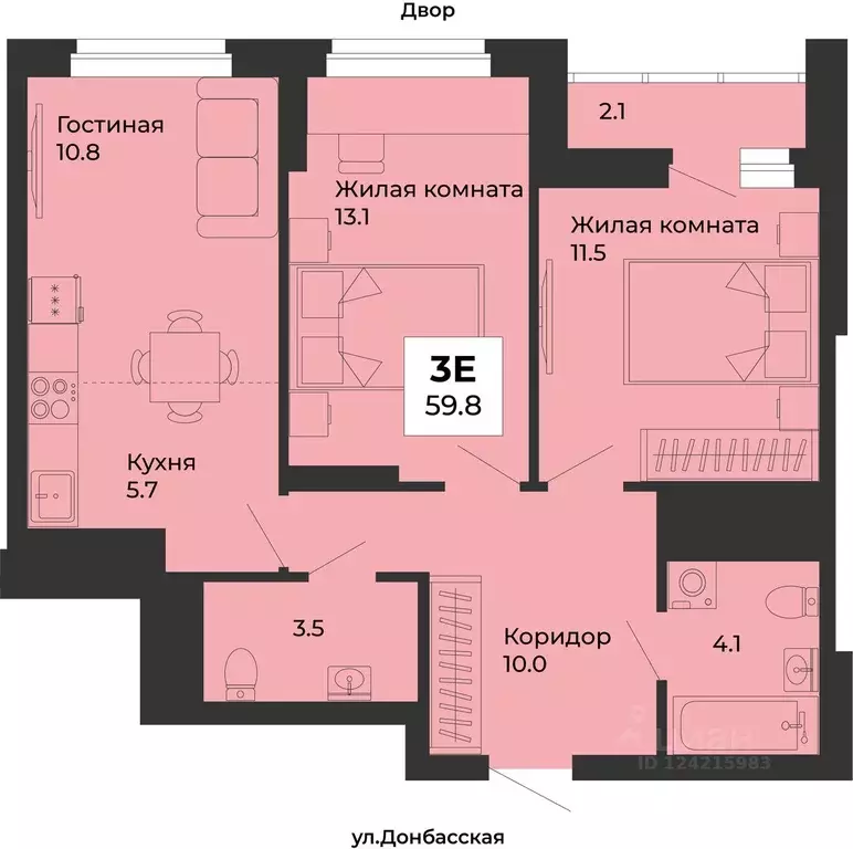 3-к кв. Свердловская область, Екатеринбург Уралмаш жилрайон, ул. ... - Фото 1