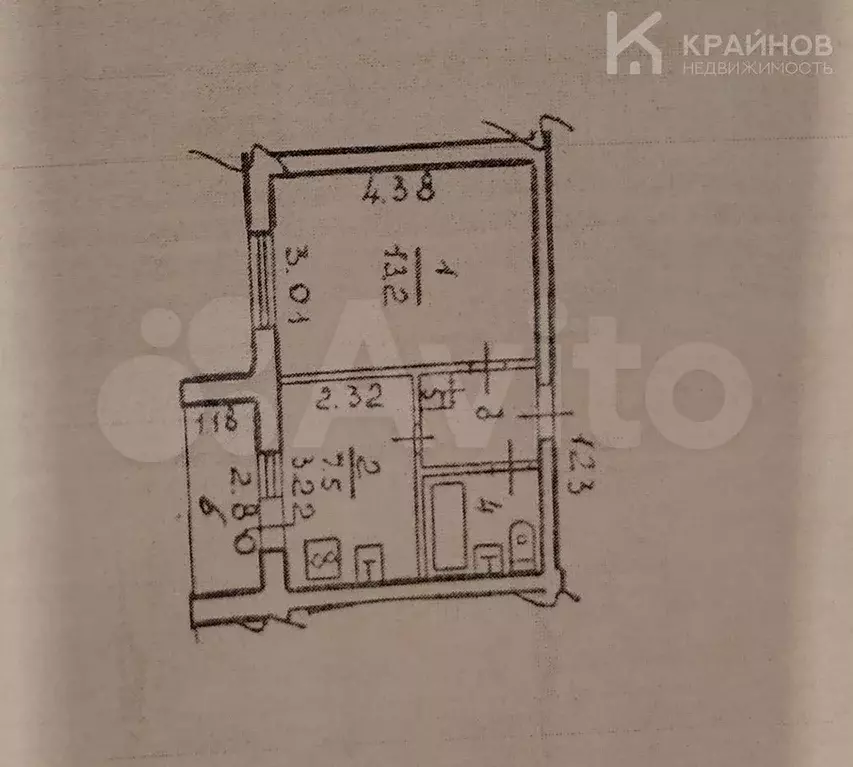 1-к. квартира, 28,4 м, 9/9 эт. - Фото 0