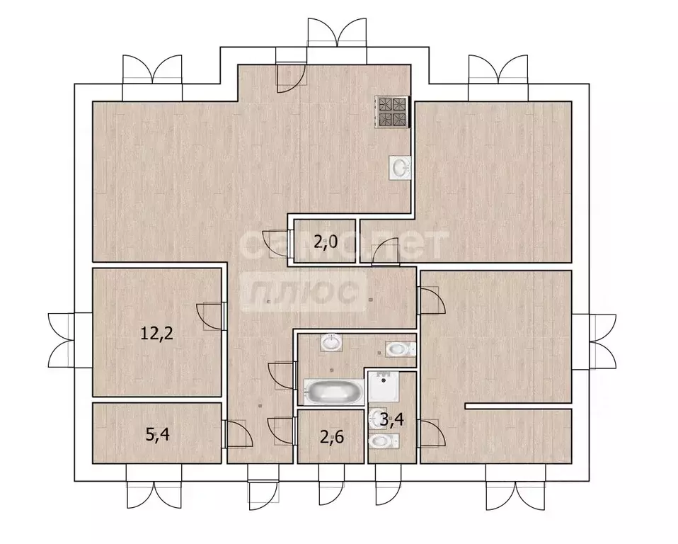 Дом в Тюменская область, Тюменский район, с. Перевалово, Раздолье мкр  ... - Фото 2