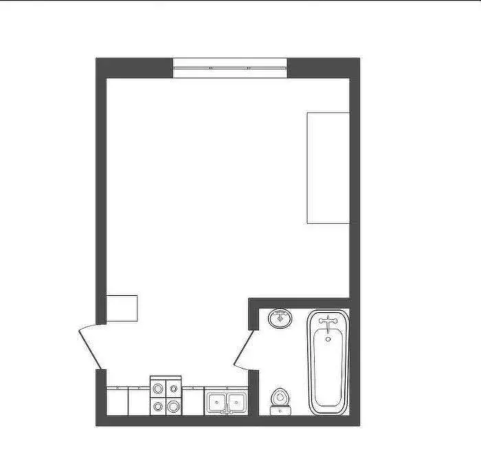 Квартира-студия: Воронеж, улица 3-го Интернационала, 57 (17.8 м) - Фото 1
