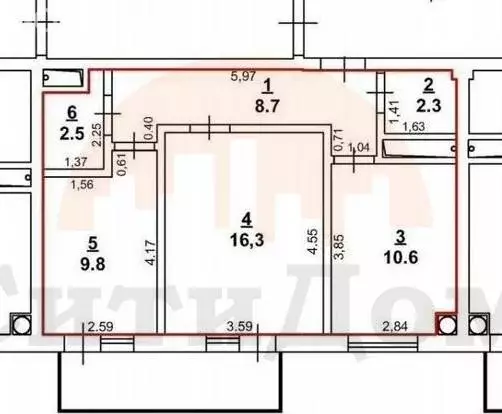 2-комнатная квартира: Саки, Набережная улица, 19 (50 м) - Фото 0
