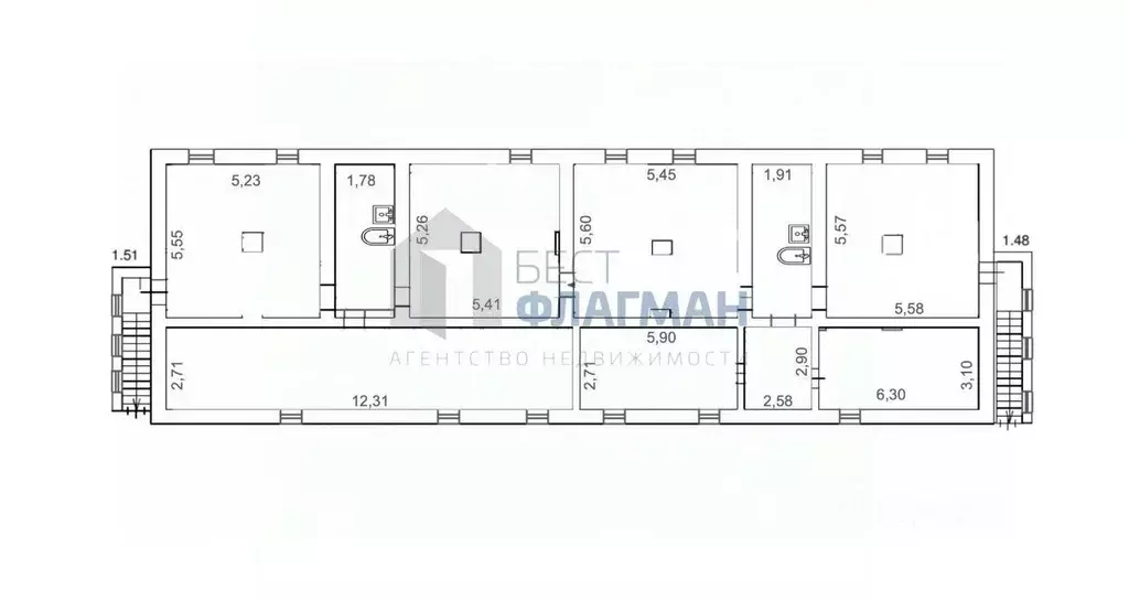 Помещение свободного назначения в Москва ул. Лестева, 21К2 (214 м) - Фото 2