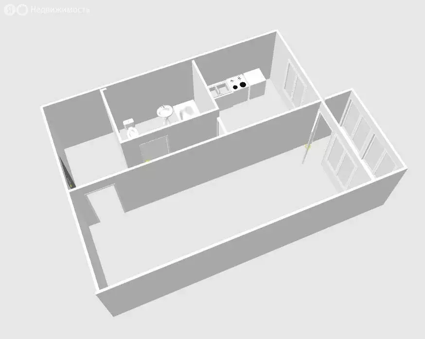 1-комнатная квартира: Уфа, улица Рихарда Зорге, 25 (32 м) - Фото 2