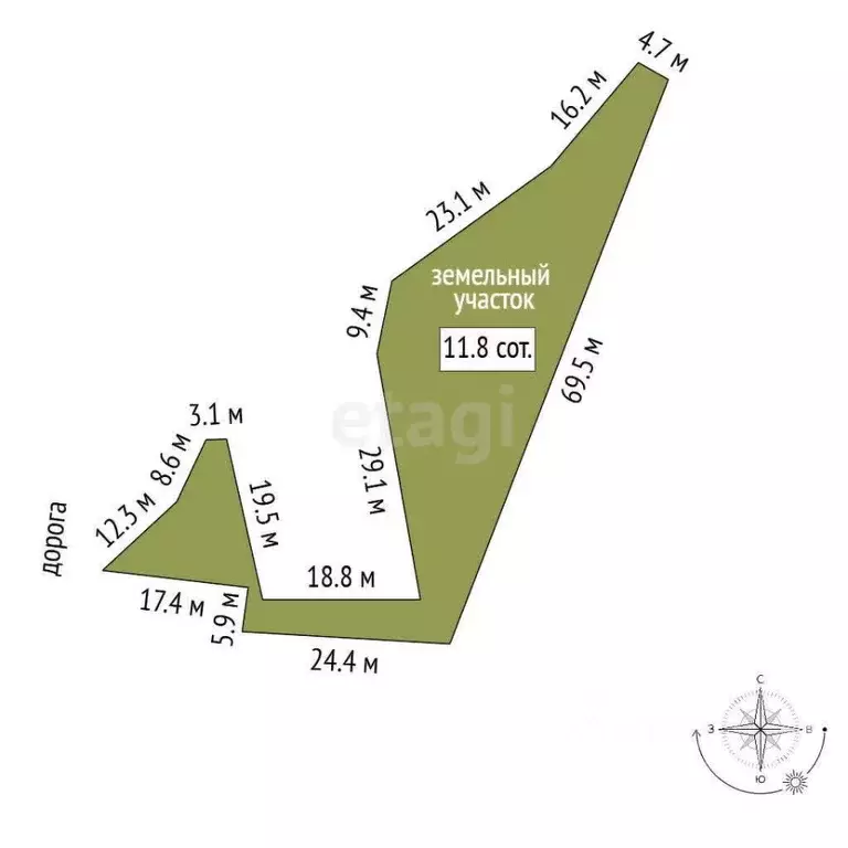 Участок в Крым, Ялта муниципальный округ, Массандра пгт ул. Винодела ... - Фото 2