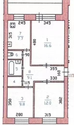 3-к кв. Курганская область, Курган ул. Дружбы, 8 (60.6 м) - Фото 2