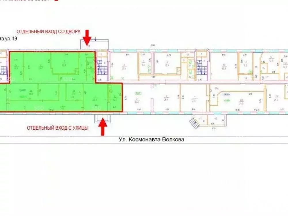 Торговая площадь в Москва ул. Космонавта Волкова, 19 (278 м) - Фото 2