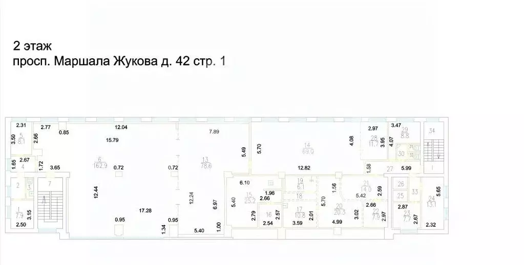 Помещение свободного назначения в Москва просп. Маршала Жукова, 42С1 ... - Фото 2
