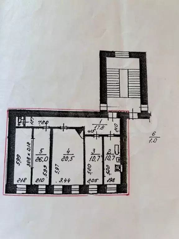 3-к. квартира, 86,7 м, 3/5 эт. - Фото 0