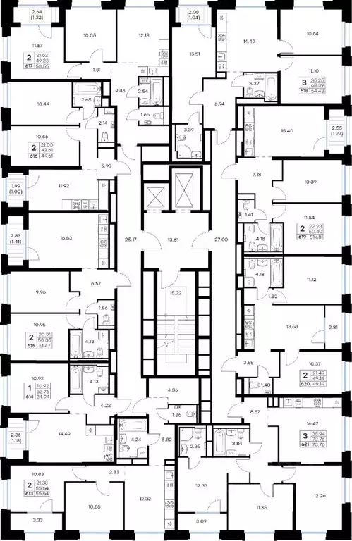 2-к кв. Мурманская область, Мурманск Долина Уюта тер.,  (51.47 м) - Фото 2