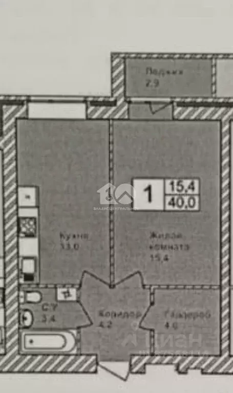 1-к кв. Новосибирская область, Новосибирск Кубовая ул., 94 (40.0 м) - Фото 2