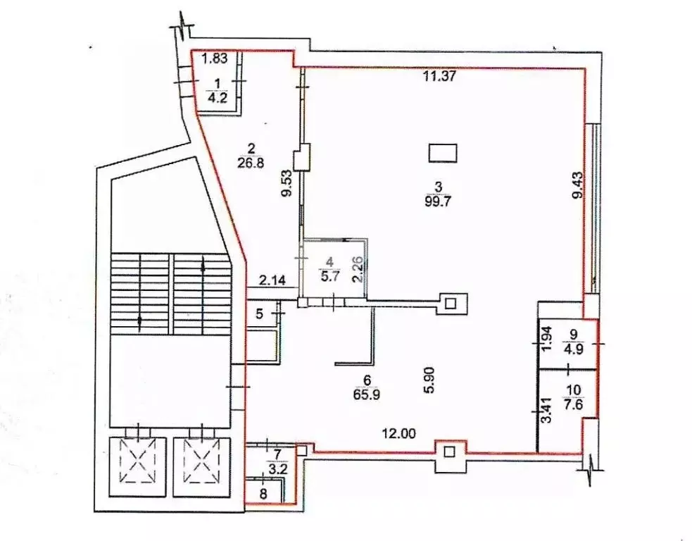 Торговая площадь в Новосибирская область, Новосибирск Красный просп., ... - Фото 2