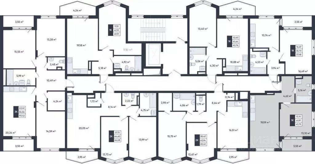 1-к кв. Белгородская область, Старый Оскол Садовые Кварталы мкр,  ... - Фото 2