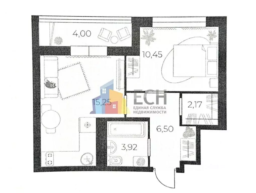 1-к кв. Тульская область, Тула городской округ, пос. Петровский проезд ... - Фото 2