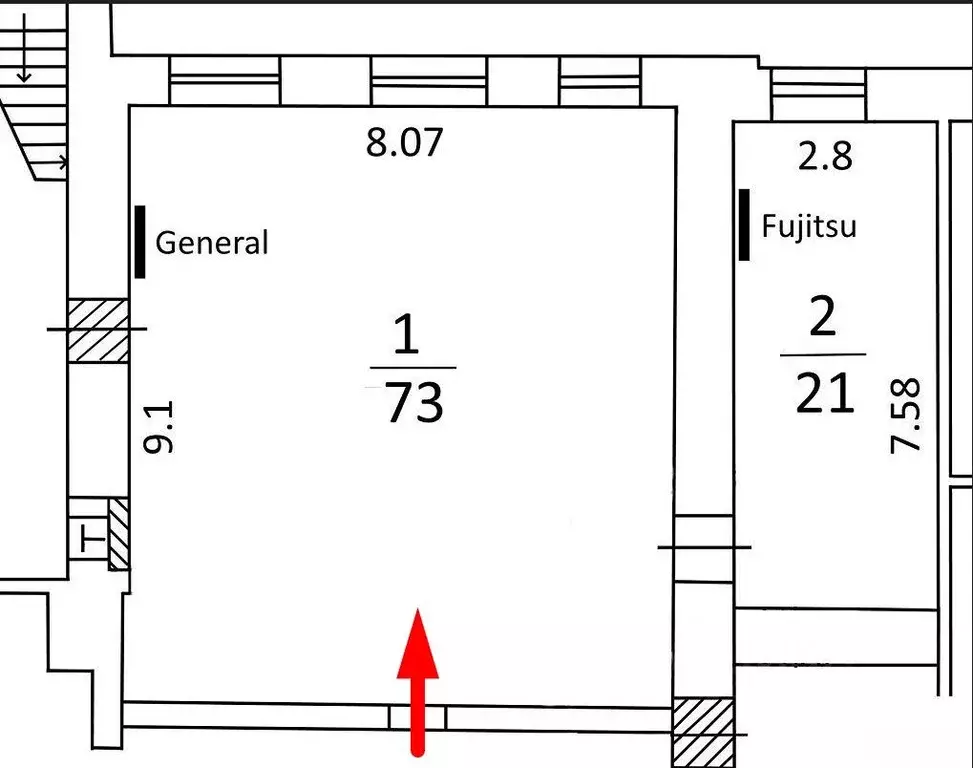 Офис в Москва Новая Басманная ул., 23БС20 (94 м) - Фото 2